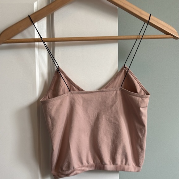 NWT Free People Women's Seamless Skinny Strap Crop Cami, ballet, XS/S - Picture 9 of 9